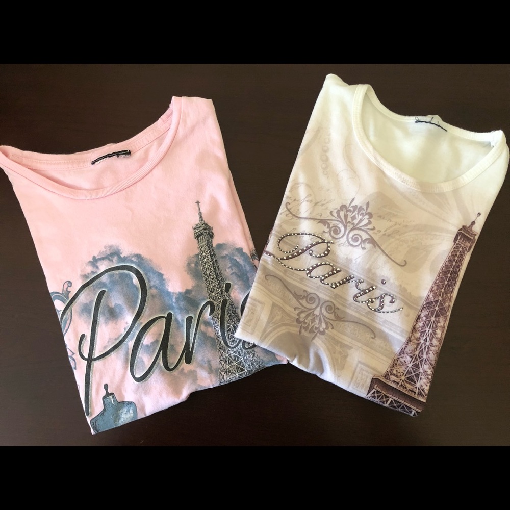 Girls T-shirts bundle Paris themed